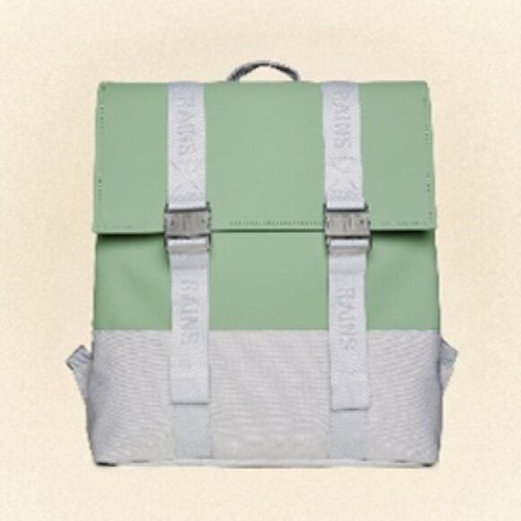 Unisex Rains Haze (Sage)Trail MSN Bag/Backpack. New! (NWT). Retail $140 - Picture 1 of 4